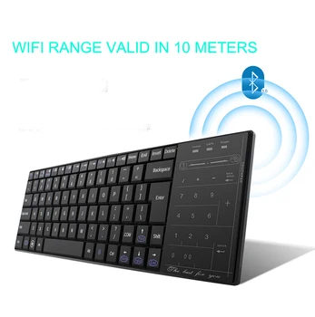 CHYI Reale Bluetooth 3.0 RF Tastatura Wireless Cu Touchpad mouse Ultra Slim Mini Touch Pad Pentru PC, Smart TV IPTV Android TV