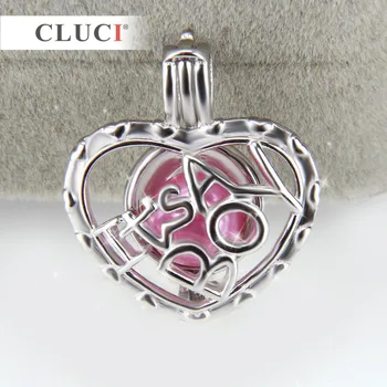 CLUCI Argint 925 dragoste Cușcă în formă de Pandantive pentru perle, Bijuterii en-gros Accesorii 3pcs, e UN BĂIAT de Personalitate farmec
