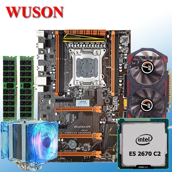Construirea calculator HUANAN deluxe placi de baza X79 CPU Xeon E5 2670 C2 cu cooler RAM 16G(2*8G) RECC GTX1050Ti 4G DDR5 placa video