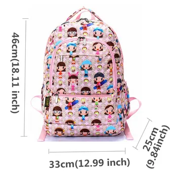Copiii Nailon Impermeabil 15 inch Laptop Backpack ghiozdane Pentru Fete Baieti Copii Sac Ghiozdan de Desene animate Drăguț Harajuku Mochila Escol