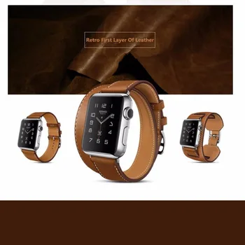 CREASTĂ din piele ceas curea de banda pentru hermes apple watch 42mm/38mm bratara din Piele curea hermes accesorii ceas