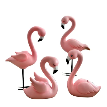 Creative Rășină Decor Acasă Accessorries Camera De Zi Flamingo Ornament Ceremonia De Nunta Decor Unic Flamingo Figurina