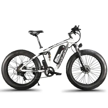 Cyrusher XF800 Full Suspension 7 Viteze,Grăsime de Biciclete Electrice Biciclete, 1000W 48V,Frana Disc Hidraulic cu Smart Ebike Calculator