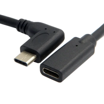 De 90 de Grade Unghi USB-C USB 3.1 Tip C de sex Masculin la Feminin Extensie Cablu de Date pentru Macbook Tableta
Lungime: 20cm