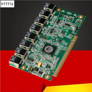 De la 1 la 8 PCIe Miner Mașină de placa Grafica prelungitor PCI-E 16X rândul 8 Port USB3.0 Carduri de Expansiune PCIE Riser Card BTC LTC ETH