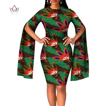 De înaltă Calitate 2017 Africa de Rochii pentru Femei Bazin Riche maneca Lunga Africa de Îmbrăcăminte Dashik Moda Elegante Rochii de Partid WY2600