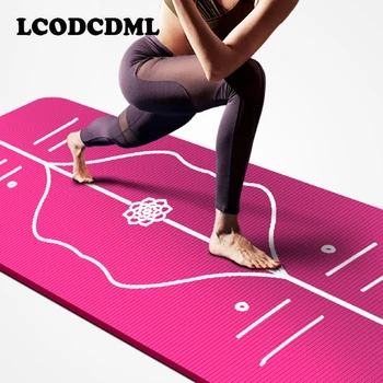 De înaltă calitate asana linie yoga mat lărgirea dans de fitness mat îngroșarea anti-alunecare pentru bărbați sport yoga mat