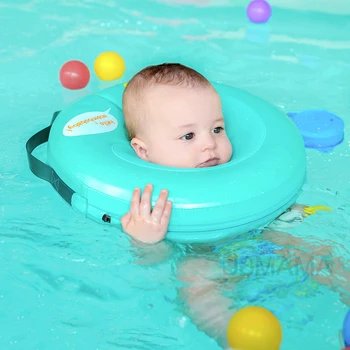 De înaltă calitate, de siguranță pentru copii nu trebuie gonflabila plutitoare inel verde în jurul gâtului rotunde plutitoare inel copil jucărie piscină