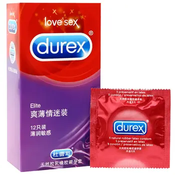De înaltă Calitate Prezervative pentru Bărbați Mânecă pentru Penis din Latex Natural Prezervative Cutie 12 Buc Durex Elite Adult Sex Shop