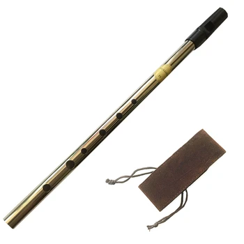De înaltă Calitate Tin Fluier Irlandez Flaut Feadog D-Cheie Penny Fluier 6 Găuri Feadan Clarinet Flauta Instrument Muzical cu Sac