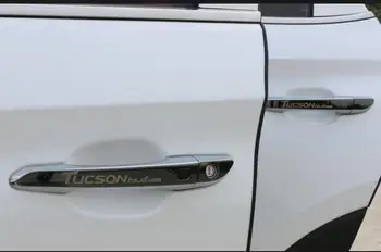 Din Oțel inoxidabil Cu Smart gaură Mâner Portieră Mâner Capac capitonat Pentru Hyundai Tucson Accesorii 2016 2017