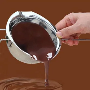 Din oțel inoxidabil unt lapte creuzet de topire ciocolată rezervor Vas cu Mâner de Unt Încălzit produse de Patiserie de Copt Instrumente Filtru de Fondue