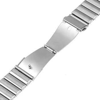 Din Oțel inoxidabil Watchband Toate Link-uri Detașabile + Adaptoare pentru iWatch Apple Watch 38mm 42mm Trupa Încheietura Curea Brățară Negru Argintiu