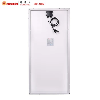 Dokio Brand Panou Solar China 100W Siliciu Monocristalin 18V 1175x535x25MM Dimensiunea de calitate Superioară baterie Solara China #DSP-100M