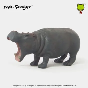 Domnul Froger hipopotam model de jucărie Modele de Păpuși drăguț grădină zoologică Pădure Lume Fiori Pământului specii Clasice Jucarii Pentru Copii Brinquedos Colecta