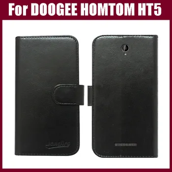 DOOGEE HOMTOM HT5 Caz,New Sosire 6 Culori de Înaltă Calitate Flip din Piele Exclusive Telefon Caz Acoperire Pentru DOOGEE HOMTOM HT5 Caz