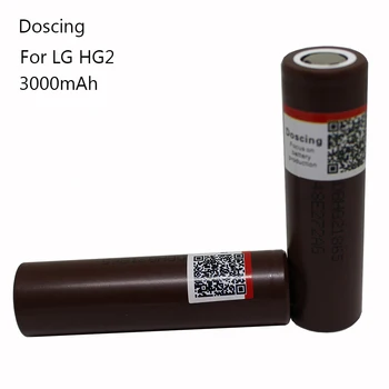 Doscing 6Pcs/lot 18650 pentru LG HG2 3000mAh baterie Reîncărcabilă de Înaltă Scurgere 20A E-Cig Acumulator dedicat tigara electronica de Putere a bateriei