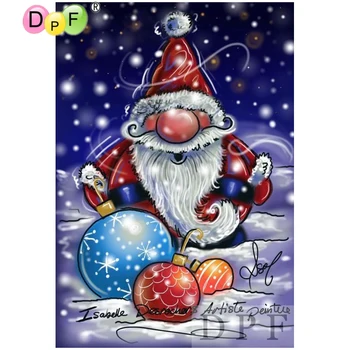 DPF diamant broderie Moș Crăciun și bombe diamant pictura cruciulițe meserii diamant mozaic kit stras decor acasă DIY