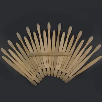 DR. PERFECT 50 Piese/Lot de Bambus stomatologice Peri Moi Eco-friendly din lemn de Bambus Periuta de dinti racleta limba utilizarea de zi cu zi