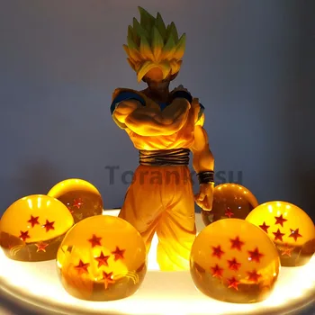 Dragon Ball Z Goku Bile De Cristal Lumina Led-Uri De Putere-Up Anime Dragon Ball Super Goku Lampa Led Set