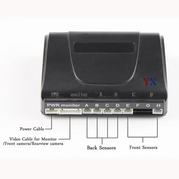Dual Core CPU Senzor de parcare Auto 6 Video RCA 12V Inversă Radare Parktronic pentru Masina Auto Sistem detector Mașină de Asistență de parcare