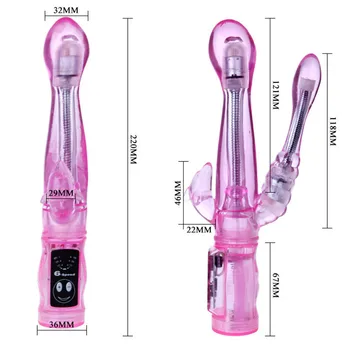 Dubla Penetrare Jucarie Vibratoare Penis artificial,6 Modul vibradores femininos Vibratoare punctul G,Dual Motor Anal Dildo Vibrator Sex Produselor.