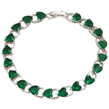 Elegant Peridot Bijuterii pentru femei, Verde Australia Zircon Argint plin de Farmec Bratari Pret de Fabrica de bijuterii de Moda TBS761A