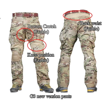 EMERSONGEAR G3 Luptă Pantaloni Armata Militară de Vânătoare Pantaloni Tactice EMERSON Pantaloni de Lupta cu genunchiere Multicam Pantaloni