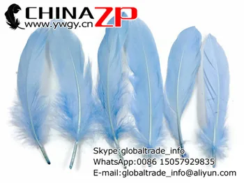 En-gros în CHINAZP Fabrica 500pcs/lot de Calitate Superioară Vopsit Albastru deschis Decorative Fantastice Gâscă Pene Vrac