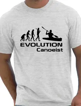Evoluția Canoistul Caiac Mens T-Shirt Cadou Mai multe Dimensiuni si Culori