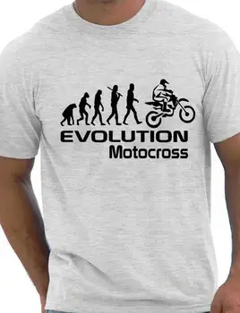 Evoluția Motocicleta Motocros Amuzant Adult Mens T-Shirt Cadou de Ziua de nastere Mai multe Dimensiuni si Culori