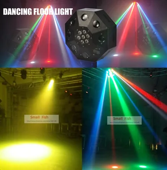 Eyourlife Transport Gratuit Noul Led ring de Dans Lumina 120W RGBW în Mișcare Cap Etapa de Iluminat DJ Disco DMX Laser Proiector Lumina