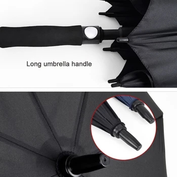 EZ parapluie puternic vânt Lung și Drept descurca oamenii fara precipitatii Creative mari în aer liber, de sex Masculin, femeile de Afaceri Mare și Negru, Umbrele