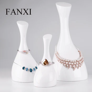 FANXI nou produs de lux swan forma de bijuterii display stand pentru a contracara prezenta pandantiv colier bratara suport raft