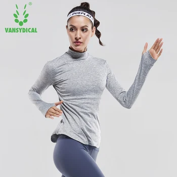 Femei Cu Maneci Lungi De Funcționare T-Shirt Stand Guler Yoga Teuri Monofazate Ciclism Formare Topuri Respirabil Sală De Fitness, Tricouri Sport