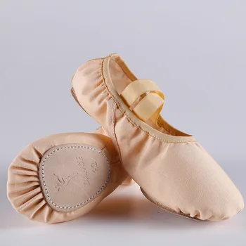 Femei vara papuci de balet de Balet pantofi pentru femeie dansatoare canvans profesionale balerini pentru fete 4055