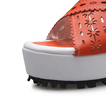 Femeile Platforma Toc Înalt Sandale Peep Toe Pantofi De Femeie Vară Tocuri Inalte Pene Sandale Gladiator Plus Dimensiune 34- 40 41 42 43