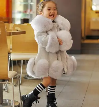 Fete haina de iarna pentru copii uza leopard faux blana haina jachete de toamna pentru fete haine casual copilul lână strat gros cald