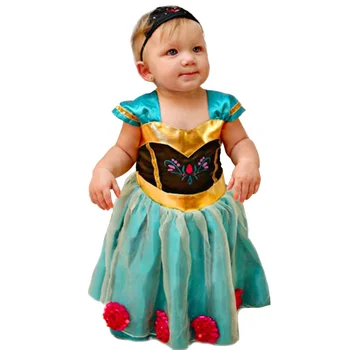 Fete Rochie Elsa Anna Printesa Pentru Copii Dress Fără Mâneci Fetițe De Flori Rochie De Petrecere Nunta Copii Haine Copii Rochie