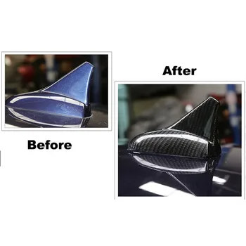Fibra de Carbon Antena Decorative 3D Shark Fin pentru Maserati Quattroporte Ghibli