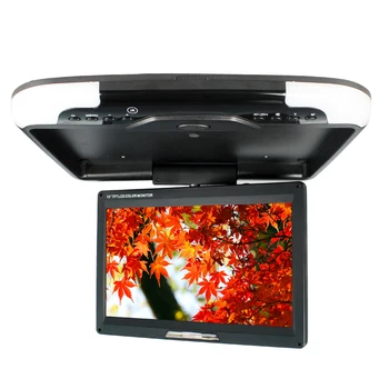 Fierbinte de vânzare de 13 inch monitor auto de culoare neagra DC 12V 2-modul de intrări video flip jos monitor TFT LCD ecran digital SH1308