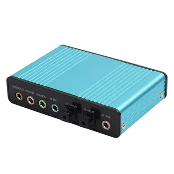 Fierbinte placa de Sunet Externa USB 6 Channel Surround 5.1 Adaptor Audio S/PDIF Optice placa de Sunet Adaptor pentru PC Laptop(fara CD)