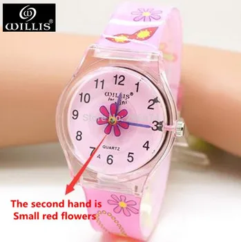 Flori mici, rosii Design Analog Femei Impermeabil Ceas pentru Băieți și Fete pentru Copii watch