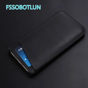 FSSOBOTLUN Pentru iphone 8 8 plus 4.7 5.5 inch de Lux din Microfibră Piele Maneca Telefon Geanta Caz Acoperire Toc Pentru iphone X 5.8