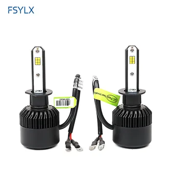 FSYLX 72W 16000lm H1 LED-uri Faruri H1 Masina diurne cu tehnologie LED lumina de ceață DRL H1 H3 9012 hir2 H11 9005 880 LED Far Far
