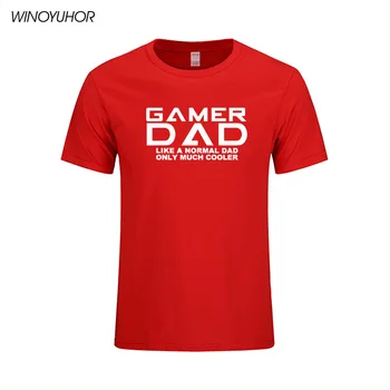 Gamer Tata de Crăciun Părinți Ziua Playstation PC Amuzant Mens T-Shirt de Moda de Vara Tricou cu Maneci Scurte din Bumbac Topuri Casual Tee