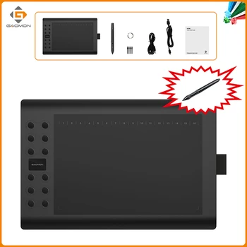 GAOMON Tabletă Grafică M106K USB Digital PenTablet 10 x 6 Inch cu o Baterie de schimb Pen