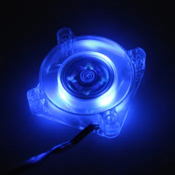 Gdstime 1 Buc Albastru Transparent Mini 40mm CONDUS 4010 12V 3Pin Caz de Calculator Cooler de curent continuu fără Perii Ventilatorului de Răcire 40x40x10mm de Mare Viteză