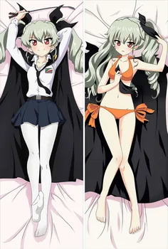 Girls und panzer Personaje anime nishizumi maho miho & darjeeling pernă acoperă shimada arisu & itsumi erika corpului față de Pernă