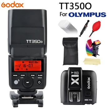 GODOX TT350 TLL Mini Flash Speedlite Lumina 2.4 G Wireless HSS 1/8000s Transmisie+X1TO Declanșator pentru Olympus Panasonic aparat de Fotografiat